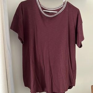 Madewell tee xl maroon